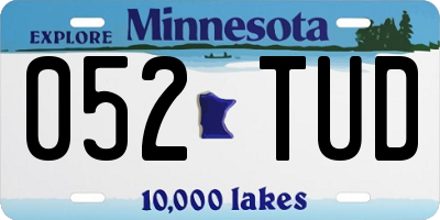 MN license plate 052TUD