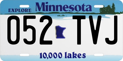 MN license plate 052TVJ