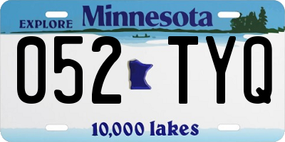 MN license plate 052TYQ