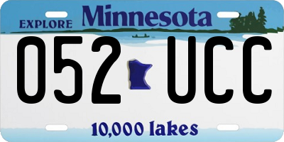 MN license plate 052UCC