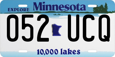 MN license plate 052UCQ