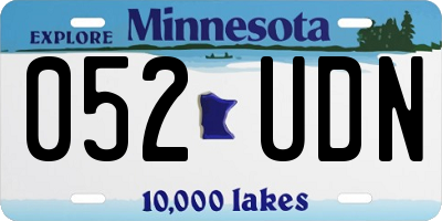MN license plate 052UDN