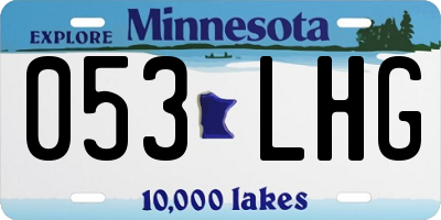 MN license plate 053LHG