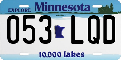 MN license plate 053LQD