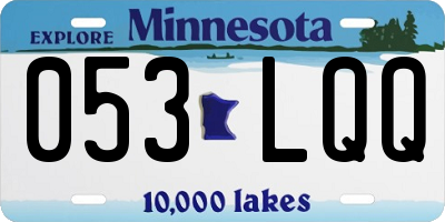 MN license plate 053LQQ