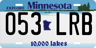MN license plate 053LRB