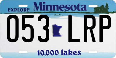 MN license plate 053LRP