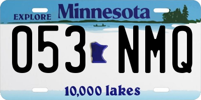 MN license plate 053NMQ
