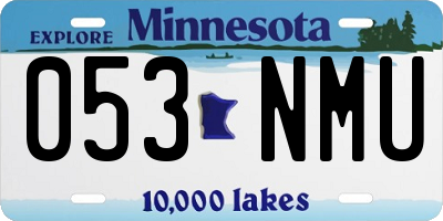 MN license plate 053NMU