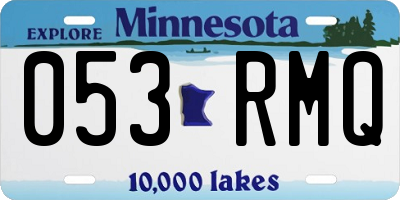 MN license plate 053RMQ