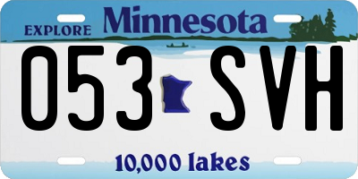 MN license plate 053SVH
