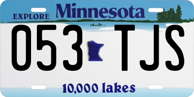 MN license plate 053TJS