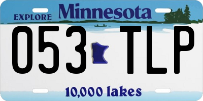 MN license plate 053TLP