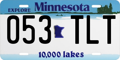 MN license plate 053TLT
