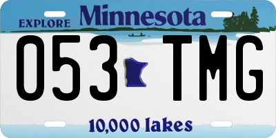 MN license plate 053TMG