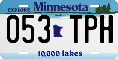 MN license plate 053TPH
