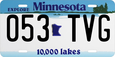 MN license plate 053TVG