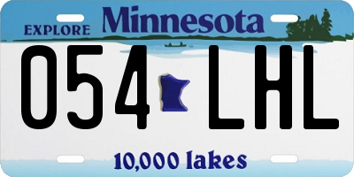 MN license plate 054LHL