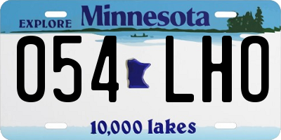 MN license plate 054LHO