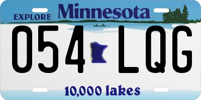 MN license plate 054LQG