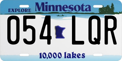 MN license plate 054LQR