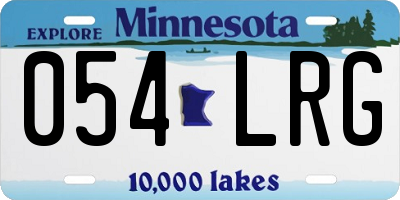 MN license plate 054LRG