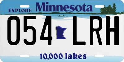 MN license plate 054LRH