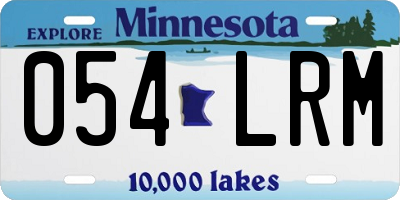 MN license plate 054LRM