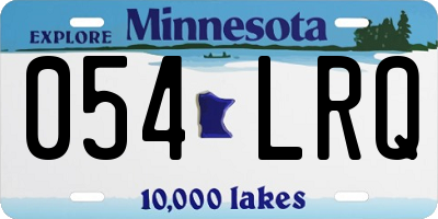 MN license plate 054LRQ