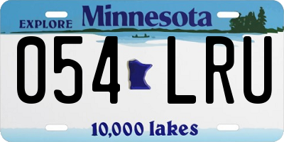 MN license plate 054LRU