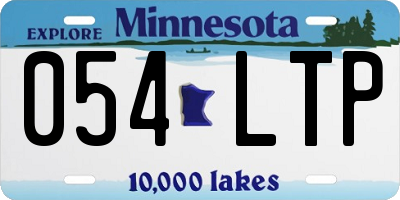MN license plate 054LTP