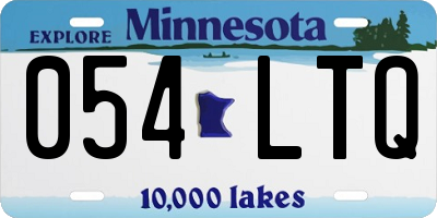 MN license plate 054LTQ