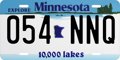 MN license plate 054NNQ