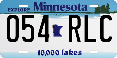 MN license plate 054RLC