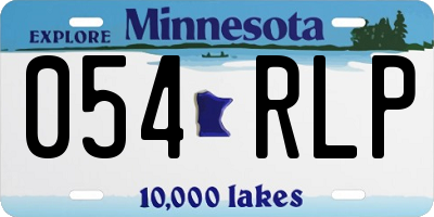 MN license plate 054RLP