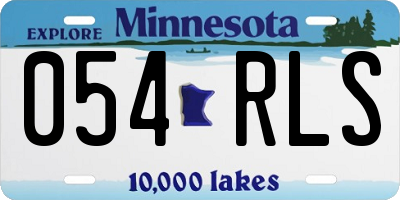 MN license plate 054RLS