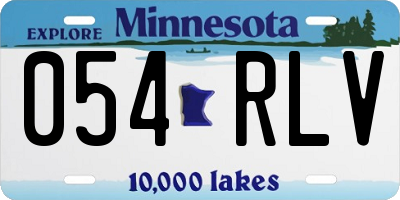 MN license plate 054RLV