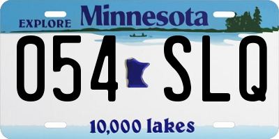 MN license plate 054SLQ