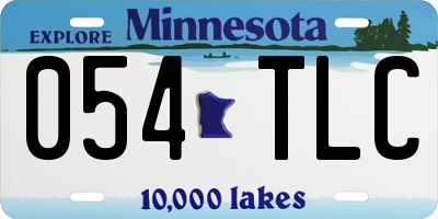 MN license plate 054TLC