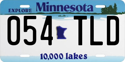 MN license plate 054TLD