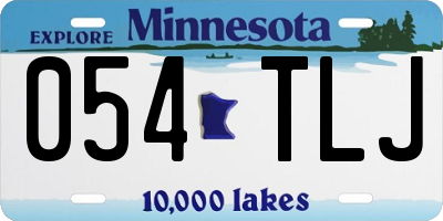 MN license plate 054TLJ