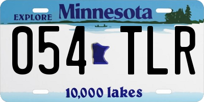 MN license plate 054TLR