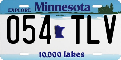 MN license plate 054TLV