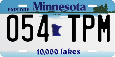 MN license plate 054TPM