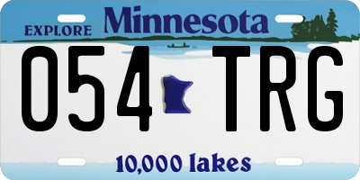 MN license plate 054TRG