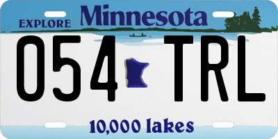 MN license plate 054TRL