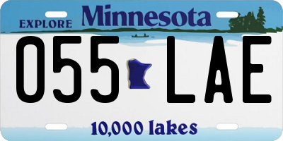 MN license plate 055LAE