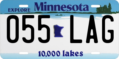 MN license plate 055LAG