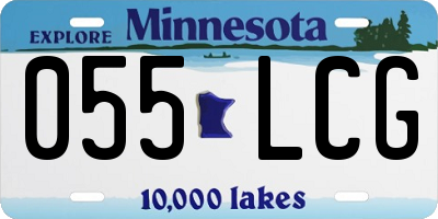 MN license plate 055LCG