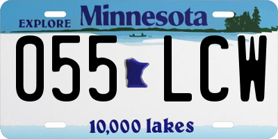MN license plate 055LCW